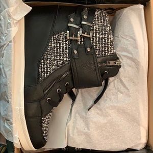 Torrid Tweed sneaker wedge